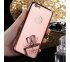 360° kryt silikónový zrkadlový iPhone 6 Plus/6S Plus - ružový